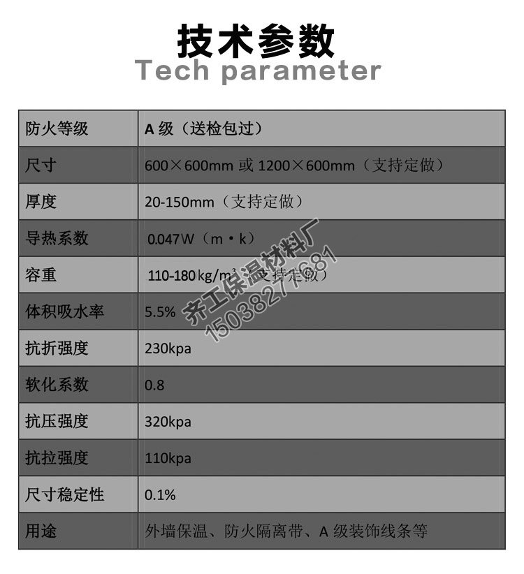 無機復合聚苯不燃保溫板